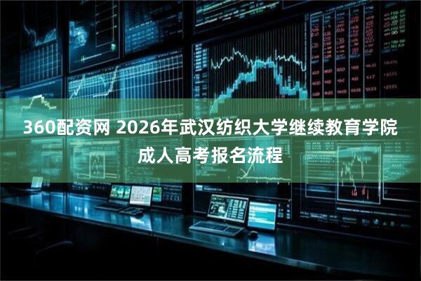 360配资网 2026年武汉纺织大学继续教育学院成人高考报名流程